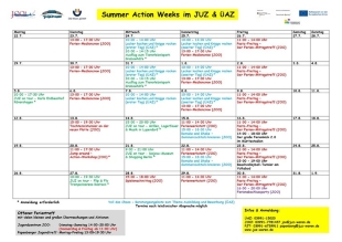 Summer Action Weeks Überblick_Webseite neu Summer Action Weeks Überblick_Webseite neu